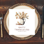 Erntedank Rustikales freundliches Dinner Herbst Serviette