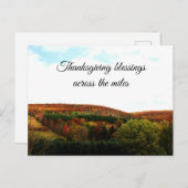 ERNTEDANK-SÄTZE ÜBER DIE MEILEN FEIERTAGSPOSTKARTE (Vorne/Hinten)