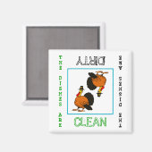 Erntedank Saubere Geschirrspülmaschine Magnet (Vorderseite/Rückseite)