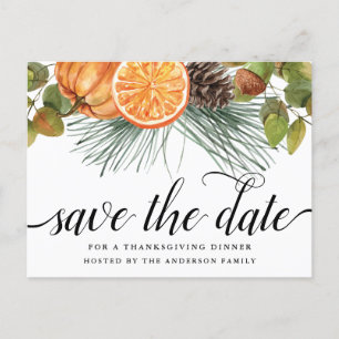 Erntedank Save the Date Postkarte