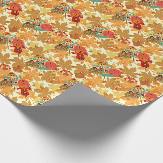 Erntedank-Schareck Geschenkpapier (Ecke)