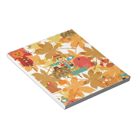 Erntedank-Schareck Notizblock (angewinkelt)