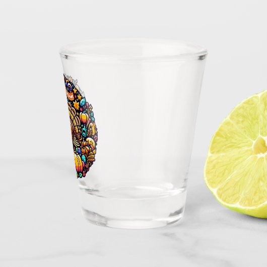 Erntedank Schnapsglas (Rechts)