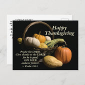 Erntedank-Schrift Lob des Herrn Psalm 106:1 Postkarte (Vorne/Hinten)