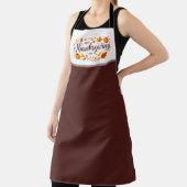 Erntedank Schürze mit Kürbisgewächsen und Blätter (InSitu)