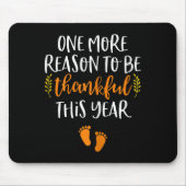 Erntedank Schwangerschaft Ankündigung Fall Baby Re Mousepad (Vorne)