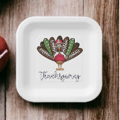 Erntedank Script Türkei Fußball Feathers Pappteller