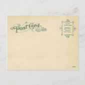 Erntedank Scripting Birds - Vintage Vervielfältigu Feiertagspostkarte (Rückseite)