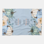 Erntedank Scripting Familienname Typografie Geschirrtuch (Horizontal)