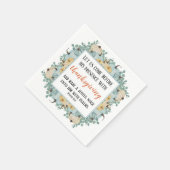 Erntedank Scripting Wasserfarbe Pumpkellerrahmen Serviette (Ecke)