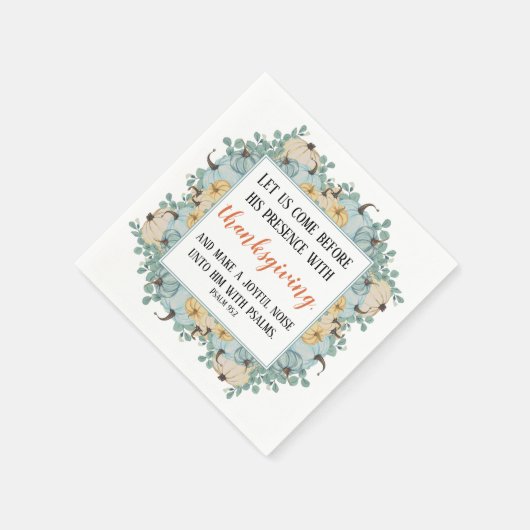 Erntedank Scripting Wasserfarbe Pumpkellerrahmen Serviette (Ecke)