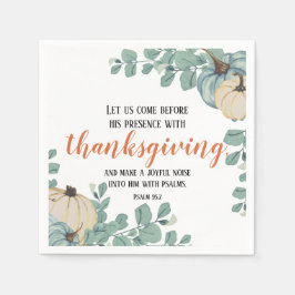 Erntedank Scripting Wasserfarbe Pumpkin Ecken Serviette