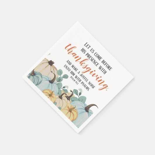 Erntedank Scripting Wasserfarbe Pumpkin Patch Serviette (Ecke)