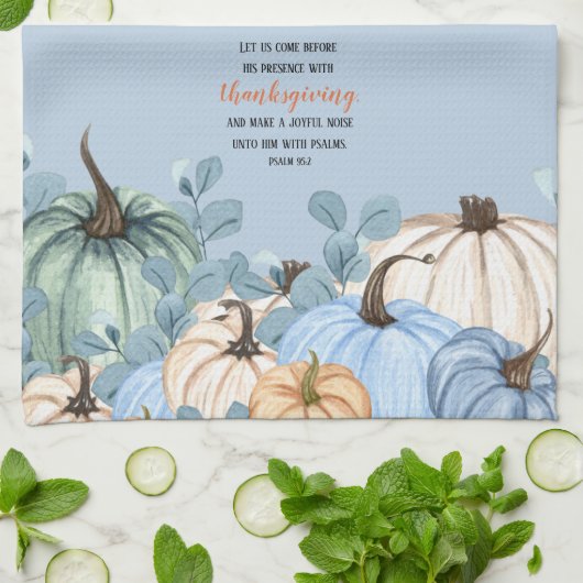 Erntedank Scripture Geschirrtuch (Gefaltet)