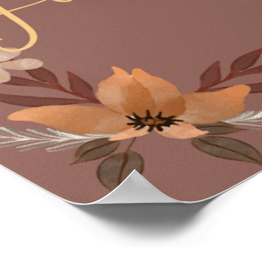 Erntedank Scripture Wall Art-1 Psalm 136:1 Poster (Ecke)