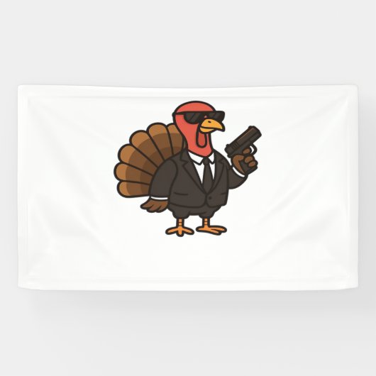 Erntedank Secret Agent Türkei Klassischer T - Shir Banner (Horizontal)