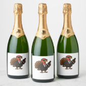 Erntedank Secret Agent Türkei Klassischer T - Shir Schaumweinetikett (Flaschen)