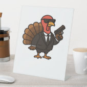 Erntedank Secret Agent Türkei Klassischer T - Shir Sockelschild (In Situ)