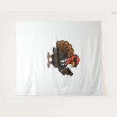 Erntedank Secret Agent Türkei Klassischer T - Shir Wandteppich (Vorderseite (Horizontal))