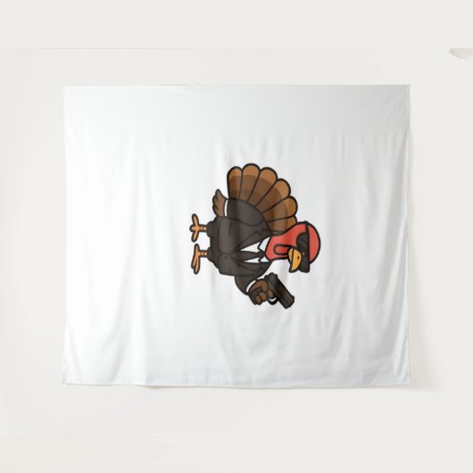 Erntedank Secret Agent Türkei Klassischer T - Shir Wandteppich (Vorderseite (Horizontal))