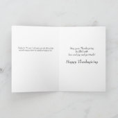 Erntedank-Segen Feiertagskarte (Innenseite)