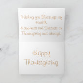 Erntedank Segen Grußkarte mit Angebot Feiertagskarte (Innenseite)