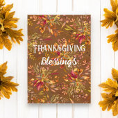 Erntedank Segen Herbst Bouquet Herbstfarben Karte