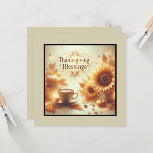 Erntedank Segen Karte (Vorderseite/Rückseite Beispiel)