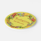 Erntedank Segen Pappteller (Schrägansicht)