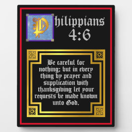 Erntedank Segen Philippinen 4:6 Bibelverse Fotoplatte