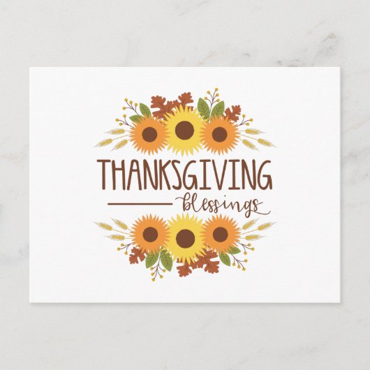 Erntedank Segen Postkarte (Vorderseite)