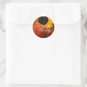 Erntedank Segen Runder Aufkleber (Tasche)