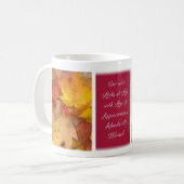 Erntedank-Segen-Tasse - Rose 4 Kaffeetasse (Vorderseite Links)