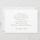 Erntedank Segnungen. Angel Painting Feiertagskarte (Rückseite)