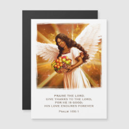 Erntedank Segnungen. Angel Religious Magneteinladung