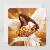 Erntedank Segnungen. Religiöse Flachkarte Feiertagskarte (Vorderseite)