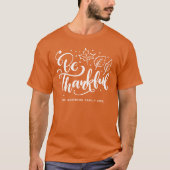 Erntedank sei dankbar Script Harvest Orange T-Shirt (Vorderseite)