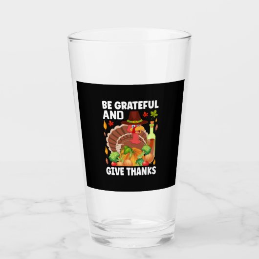 Erntedank sei dankbar und danke glas (Vorderseite)