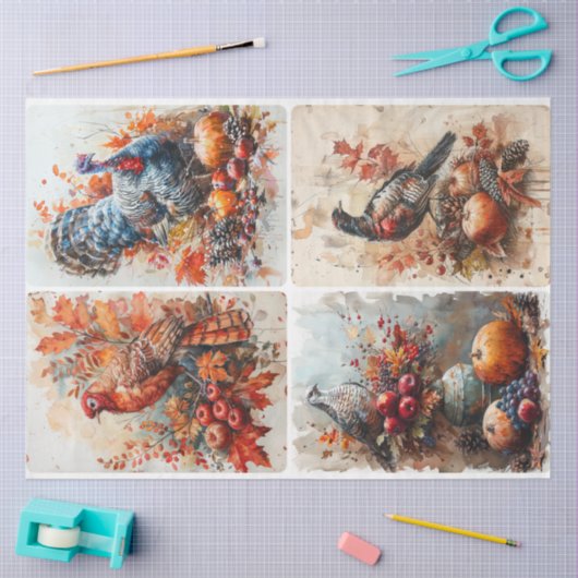 Erntedank Seidenpapier (Basteln)