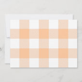 Erntedank Selige Ahornapfel-Blätter Orange Flannel Einladung (Rückseite)