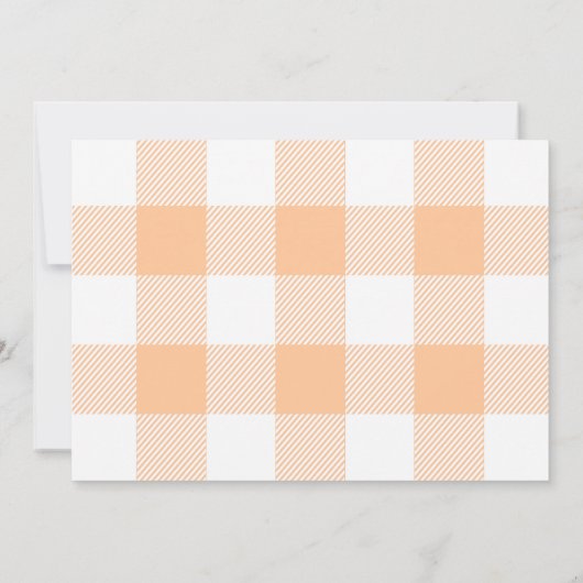 Erntedank Selige Ahornapfel-Blätter Orange Flannel Einladung (Rückseite)