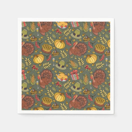 Erntedank Serviette (Vorderseite)