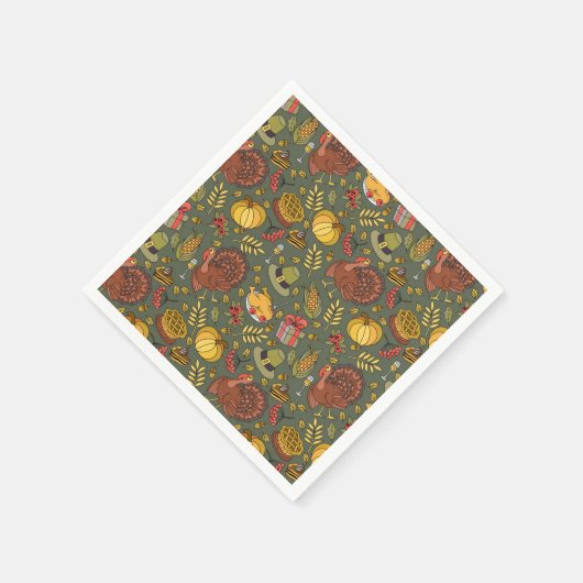 Erntedank Serviette (Ecke)