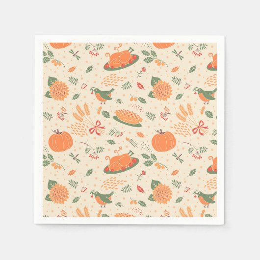 Erntedank Serviette (Vorderseite)