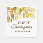 Erntedank Serviette (Vorderseite)