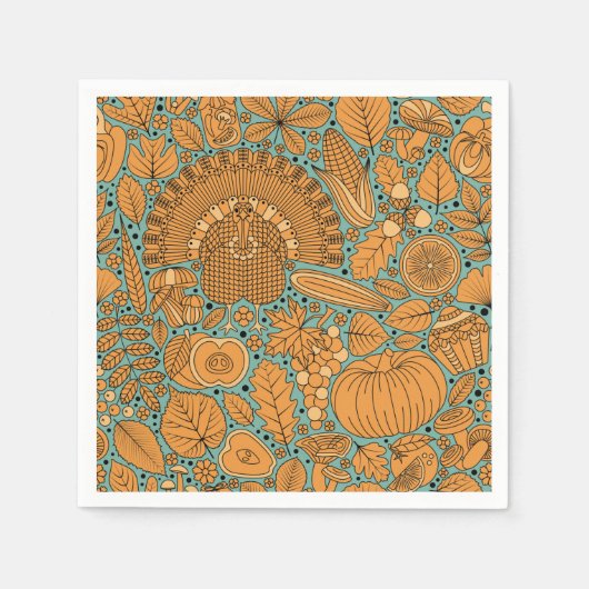 Erntedank Serviette (Vorderseite)