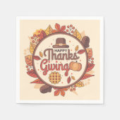 Erntedank Serviette (Vorderseite)