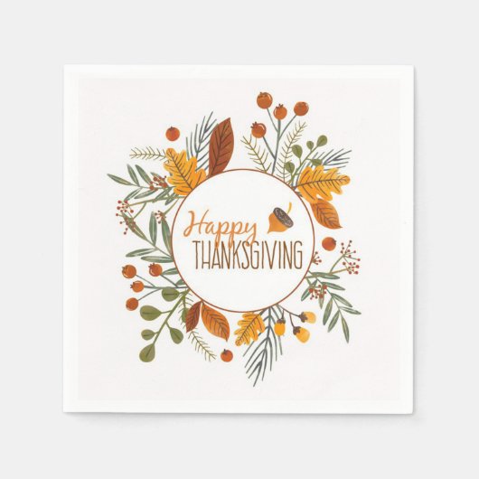 Erntedank Serviette (Vorderseite)