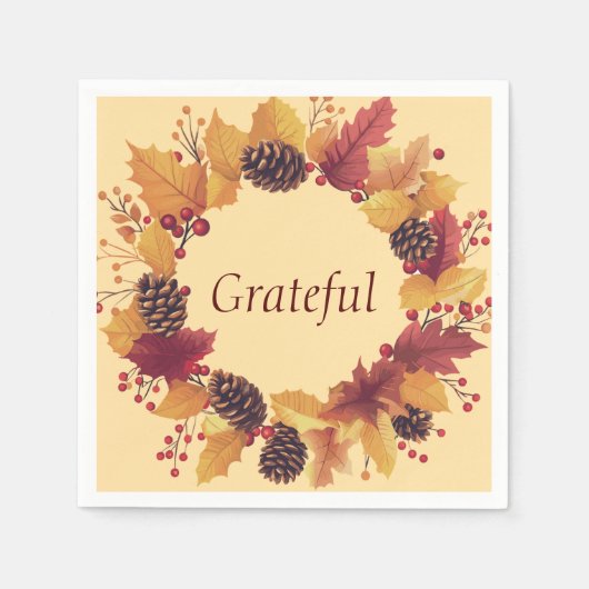 Erntedank Serviette (Vorderseite)