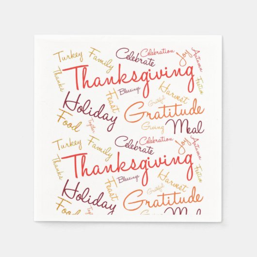 Erntedank Serviette (Vorderseite)